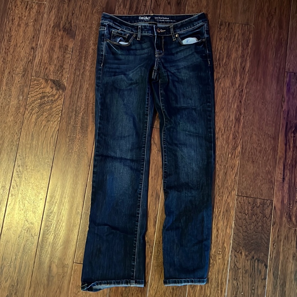 Womens low rise bootcut jeans